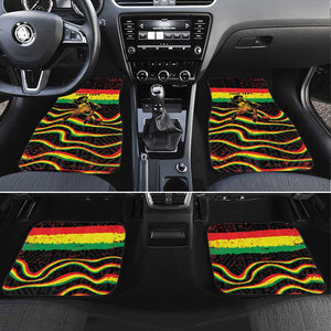 Personalized Reggae Legend Bob Football Car Mats Grunge Style