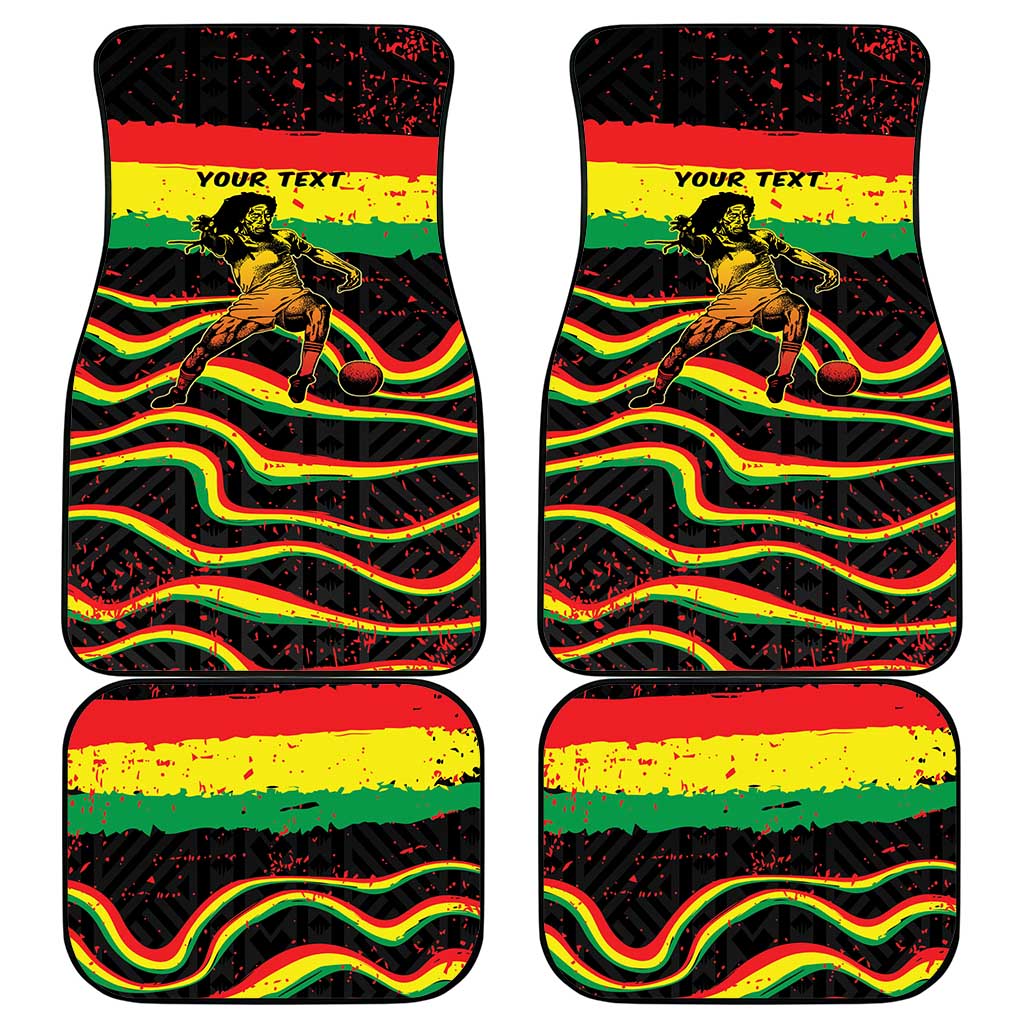 Personalized Reggae Legend Bob Football Car Mats Grunge Style