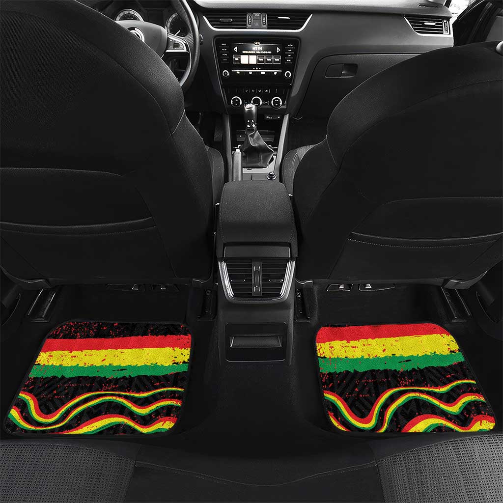Personalized Reggae Legend Bob Football Car Mats Grunge Style