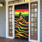 Personalized Reggae Legend Bob Football Door Cover Grunge Style