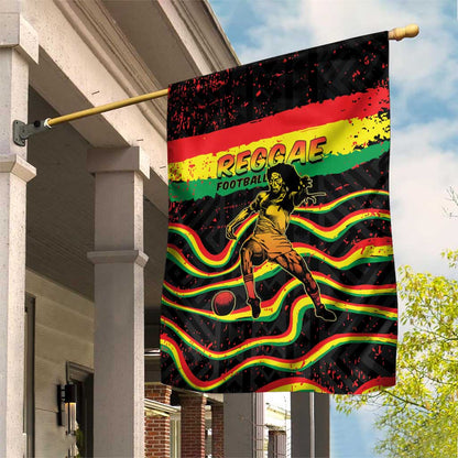 Reggae Legend Bob Football Garden Flag Grunge Style