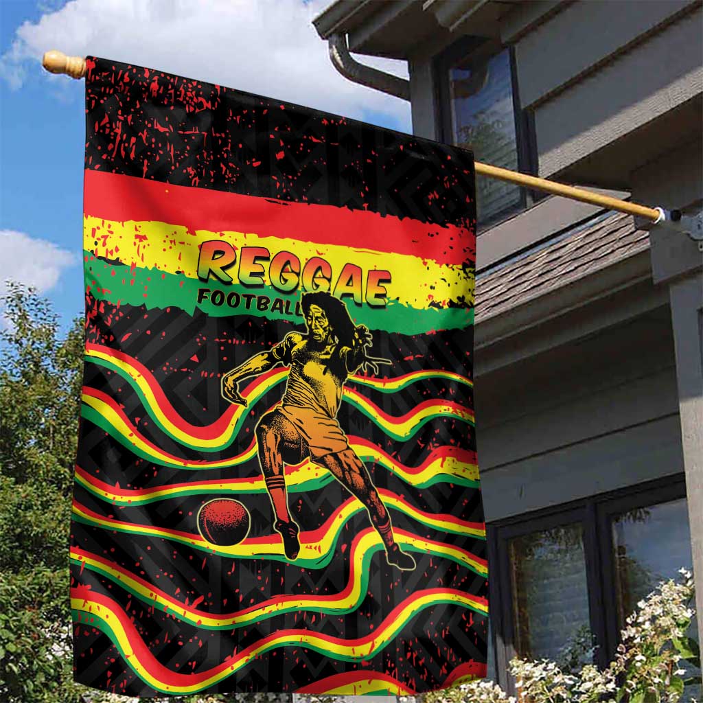 Reggae Legend Bob Football Garden Flag Grunge Style