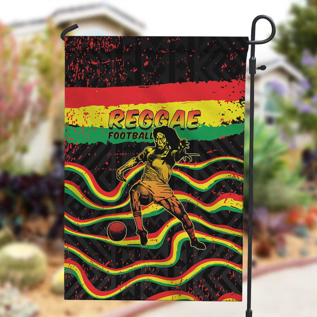Reggae Legend Bob Football Garden Flag Grunge Style