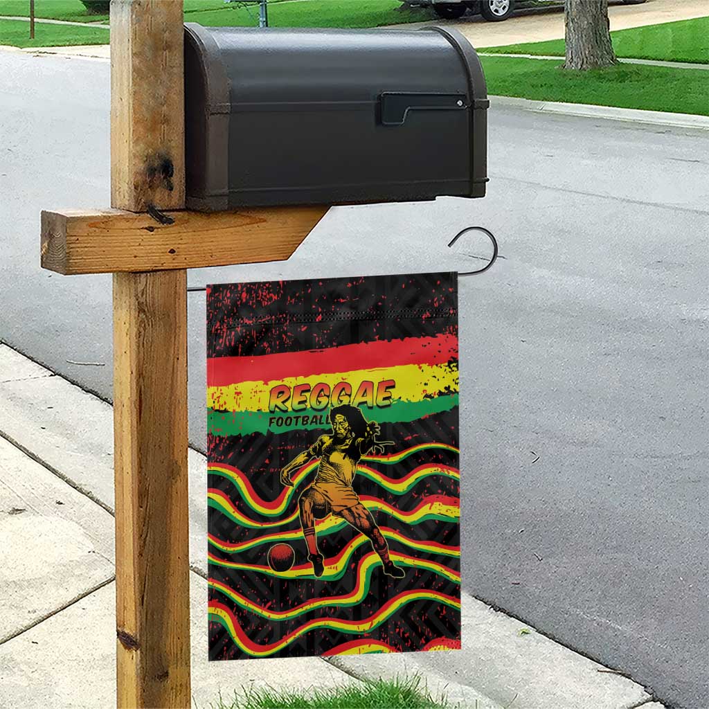 Reggae Legend Bob Football Garden Flag Grunge Style