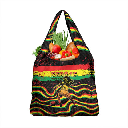 Reggae Legend Bob Football Grocery Bag Grunge Style