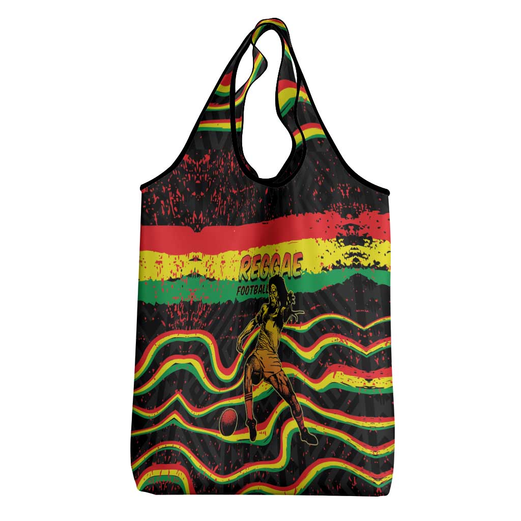 Reggae Legend Bob Football Grocery Bag Grunge Style