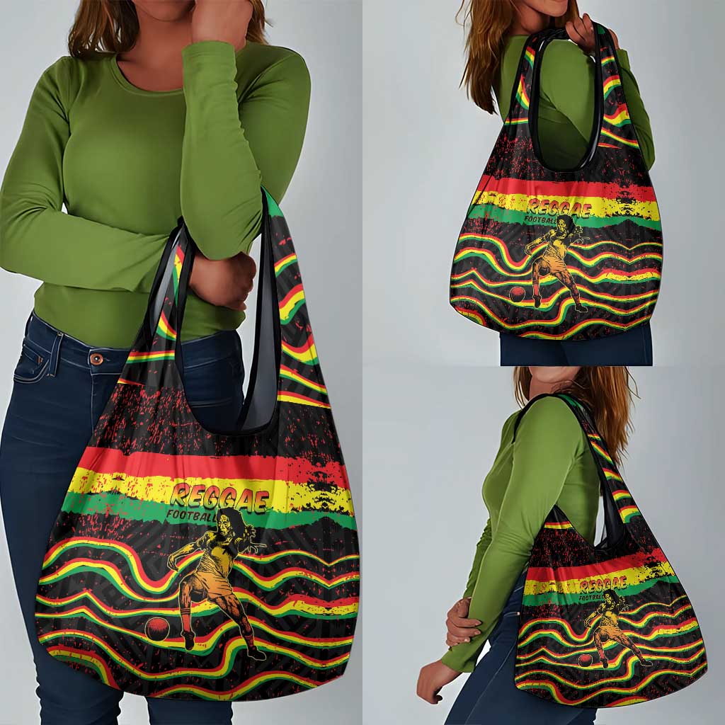Reggae Legend Bob Football Grocery Bag Grunge Style