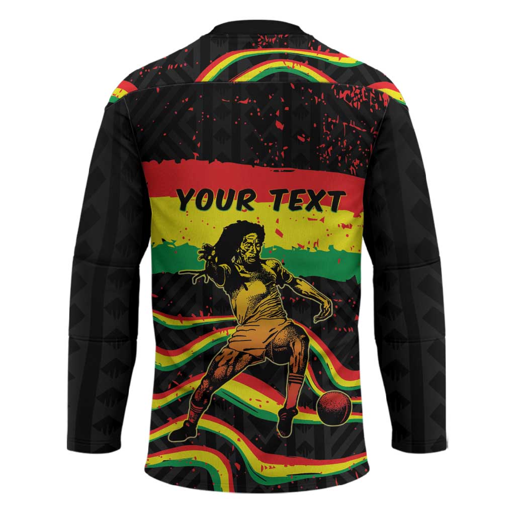 Personalized Reggae Legend Bob Football Hockey Jersey Grunge Style