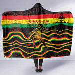 Reggae Legend Bob Football Hooded Blanket Grunge Style