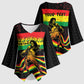 Personalized Reggae Legend Bob Football Kimono Sleeve Blouse Grunge Style