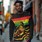 Personalized Reggae Legend Bob Football Long Sleeve Shirt Grunge Style