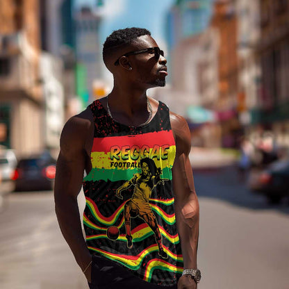 Personalized Reggae Legend Bob Football Men Tank Top Grunge Style