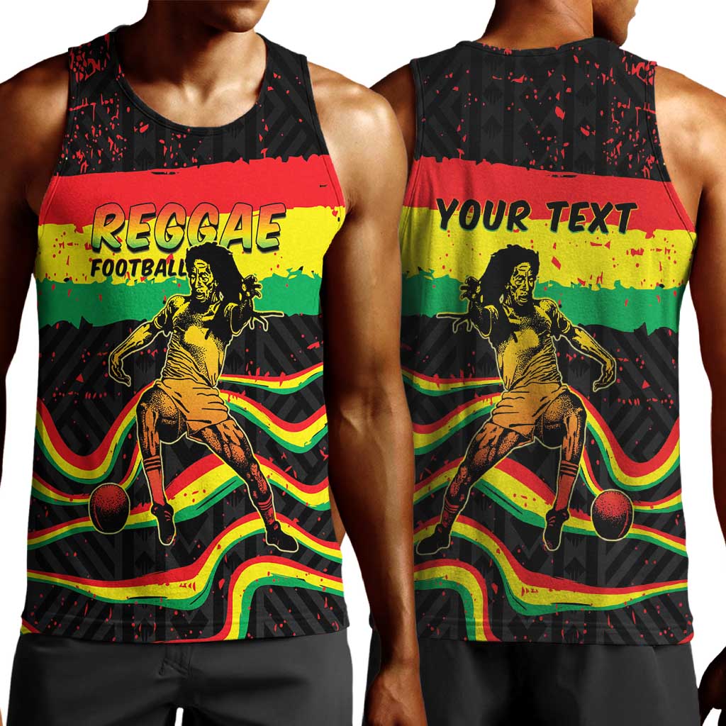 Personalized Reggae Legend Bob Football Men Tank Top Grunge Style