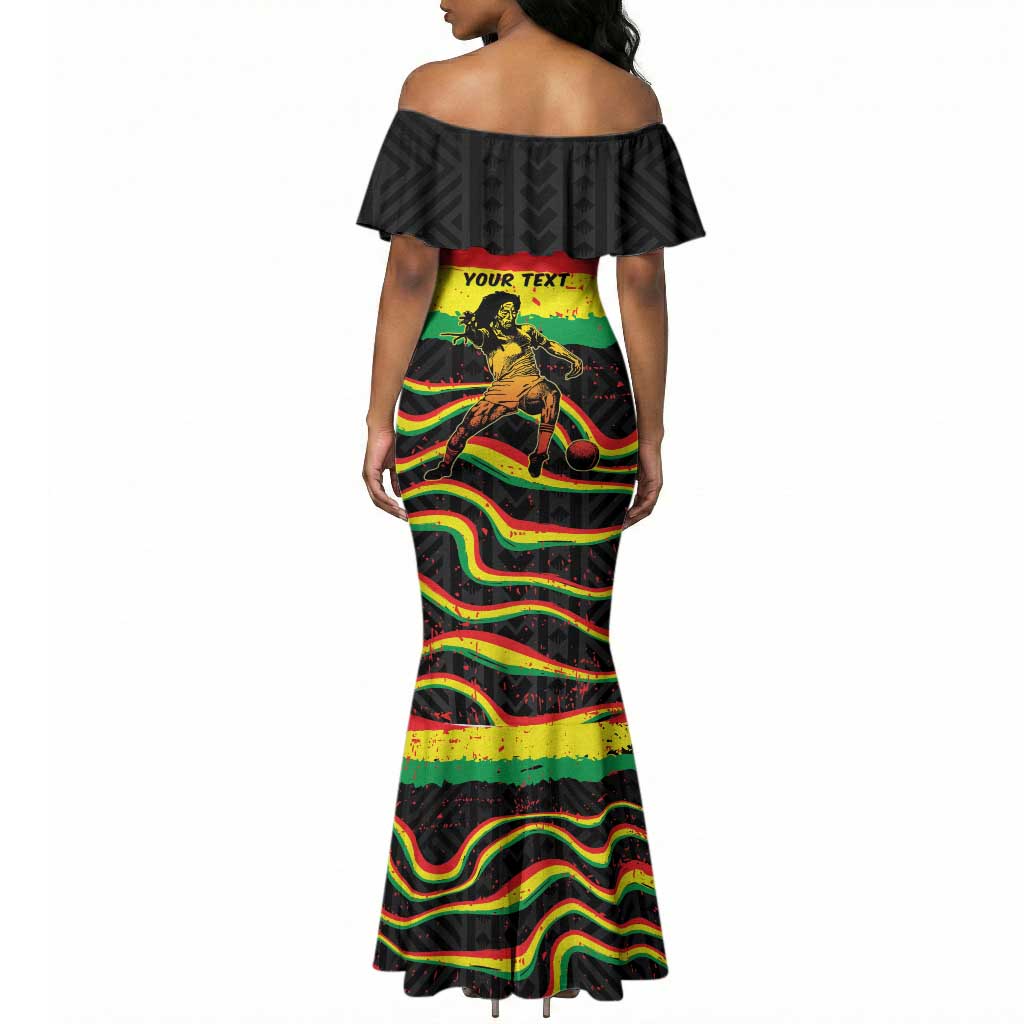 Personalized Reggae Legend Bob Football Mermaid Dress Grunge Style