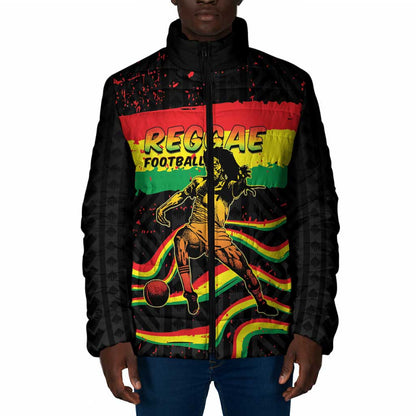 Personalized Reggae Legend Bob Football Padded Jacket Grunge Style