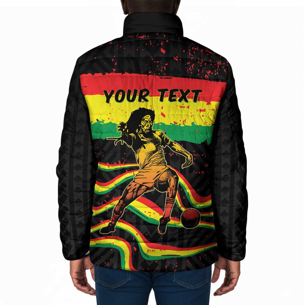 Personalized Reggae Legend Bob Football Padded Jacket Grunge Style