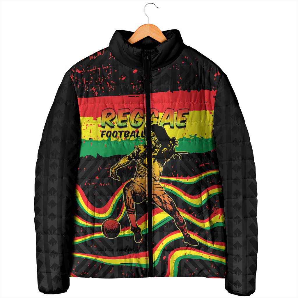 Personalized Reggae Legend Bob Football Padded Jacket Grunge Style