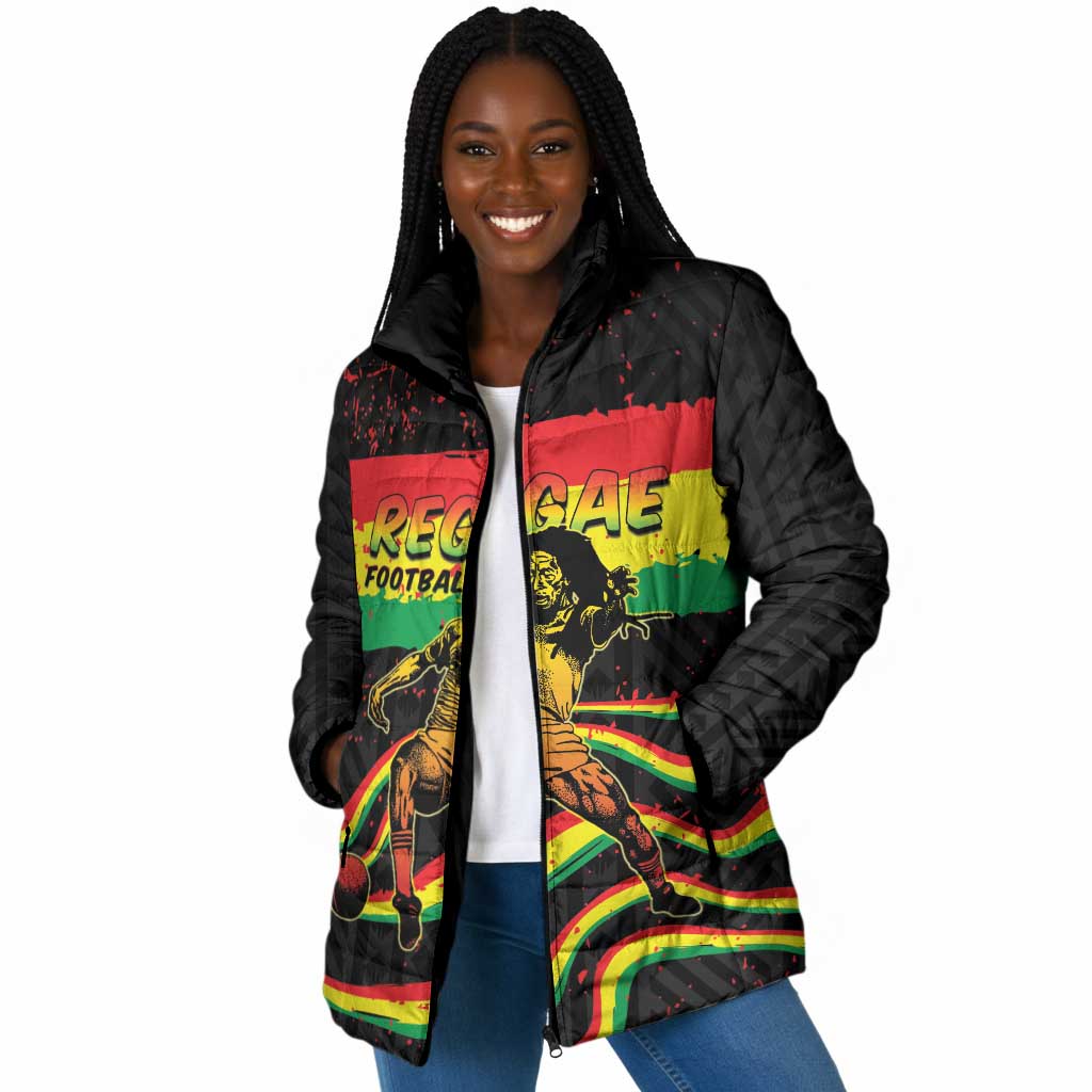 Personalized Reggae Legend Bob Football Padded Jacket Grunge Style