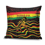 Reggae Legend Bob Football Pillow Cover Grunge Style