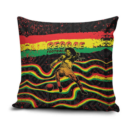 Reggae Legend Bob Football Pillow Cover Grunge Style