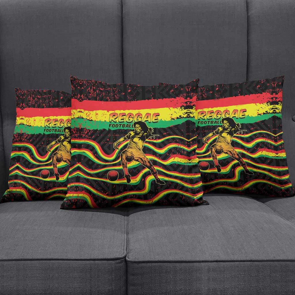 Reggae Legend Bob Football Pillow Cover Grunge Style