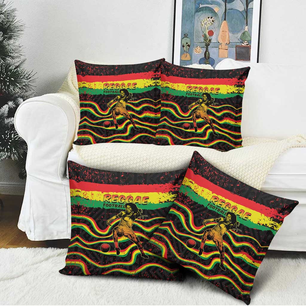 Reggae Legend Bob Football Pillow Cover Grunge Style