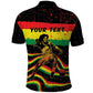 Personalized Reggae Legend Bob Football Polo Shirt Grunge Style