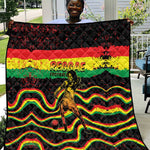 Reggae Legend Bob Football Quilt Grunge Style