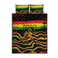 Reggae Legend Bob Football Quilt Bed Set Grunge Style