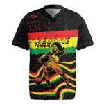 Personalized Reggae Legend Bob Football Rugby Jersey Grunge Style