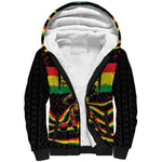 Personalized Reggae Legend Bob Football Sherpa Hoodie Grunge Style