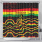 Reggae Legend Bob Football Shower Curtain Grunge Style