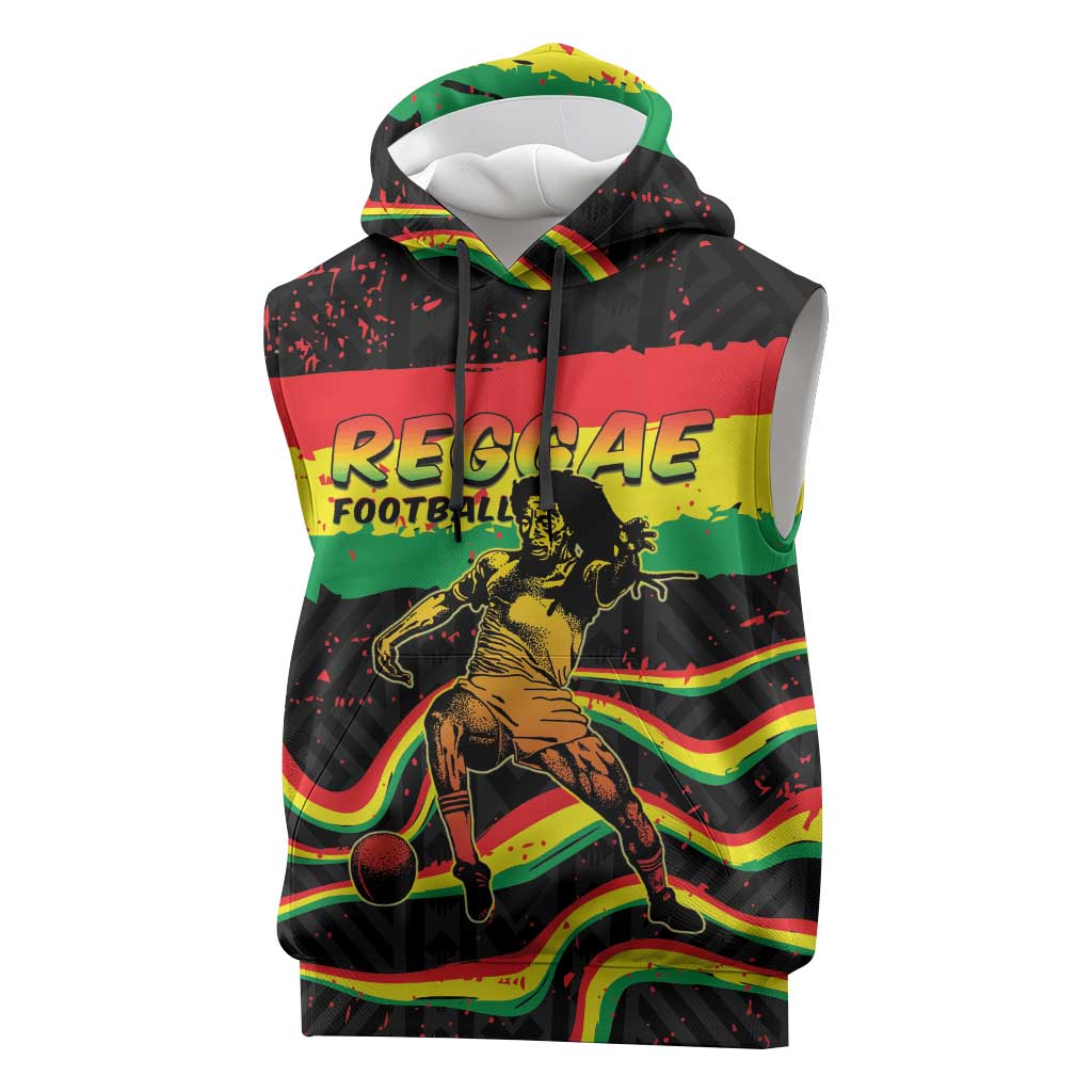 Personalized Reggae Legend Bob Football Sleeveless Hoodie Grunge Style