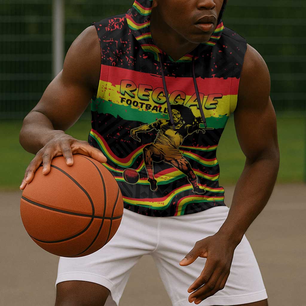 Personalized Reggae Legend Bob Football Sleeveless Hoodie Grunge Style