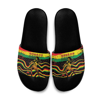 Reggae Legend Bob Football Slide Sandals Grunge Style