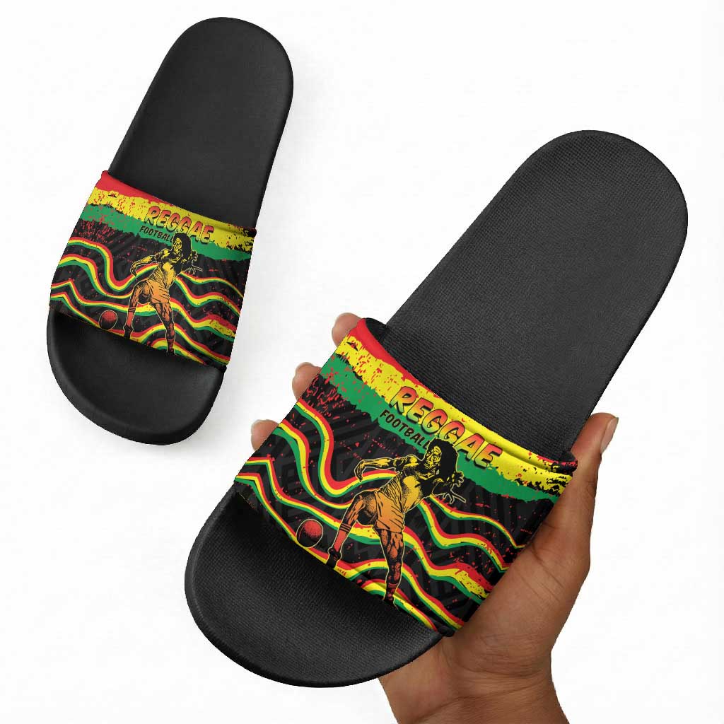 Reggae Legend Bob Football Slide Sandals Grunge Style