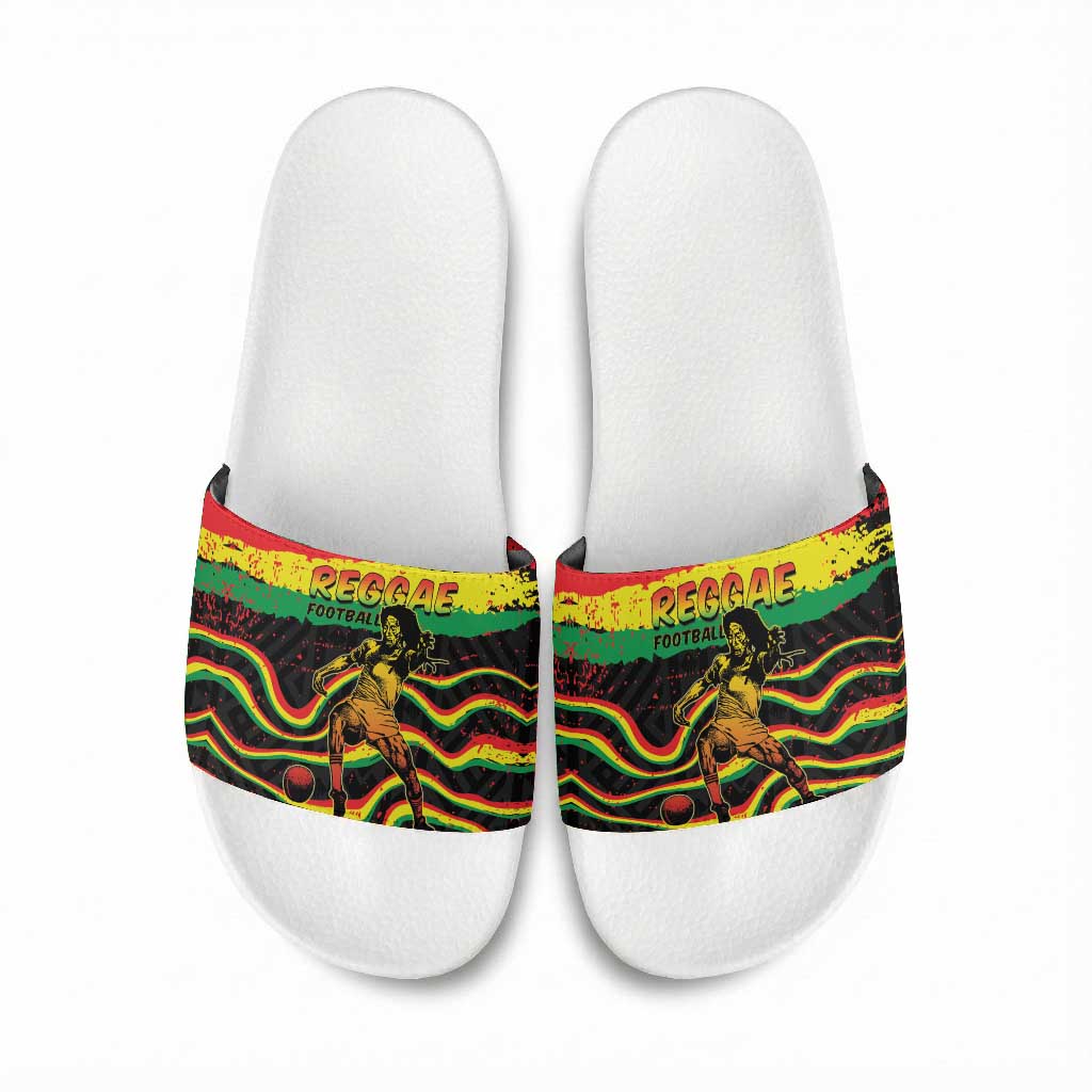 Reggae Legend Bob Football Slide Sandals Grunge Style