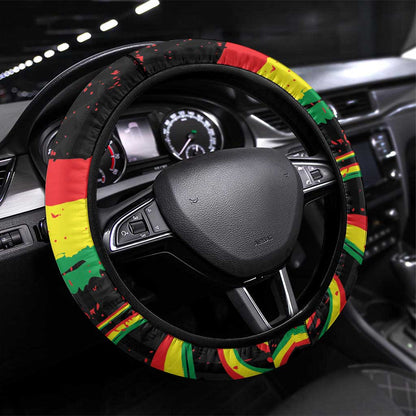 Reggae Legend Bob Football Steering Wheel Cover Grunge Style