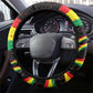 Reggae Legend Bob Football Steering Wheel Cover Grunge Style