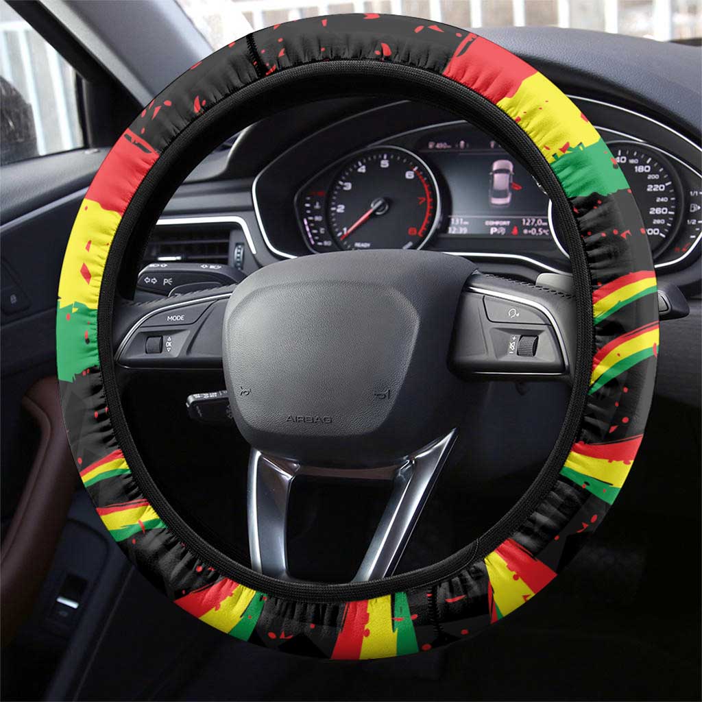Reggae Legend Bob Football Steering Wheel Cover Grunge Style