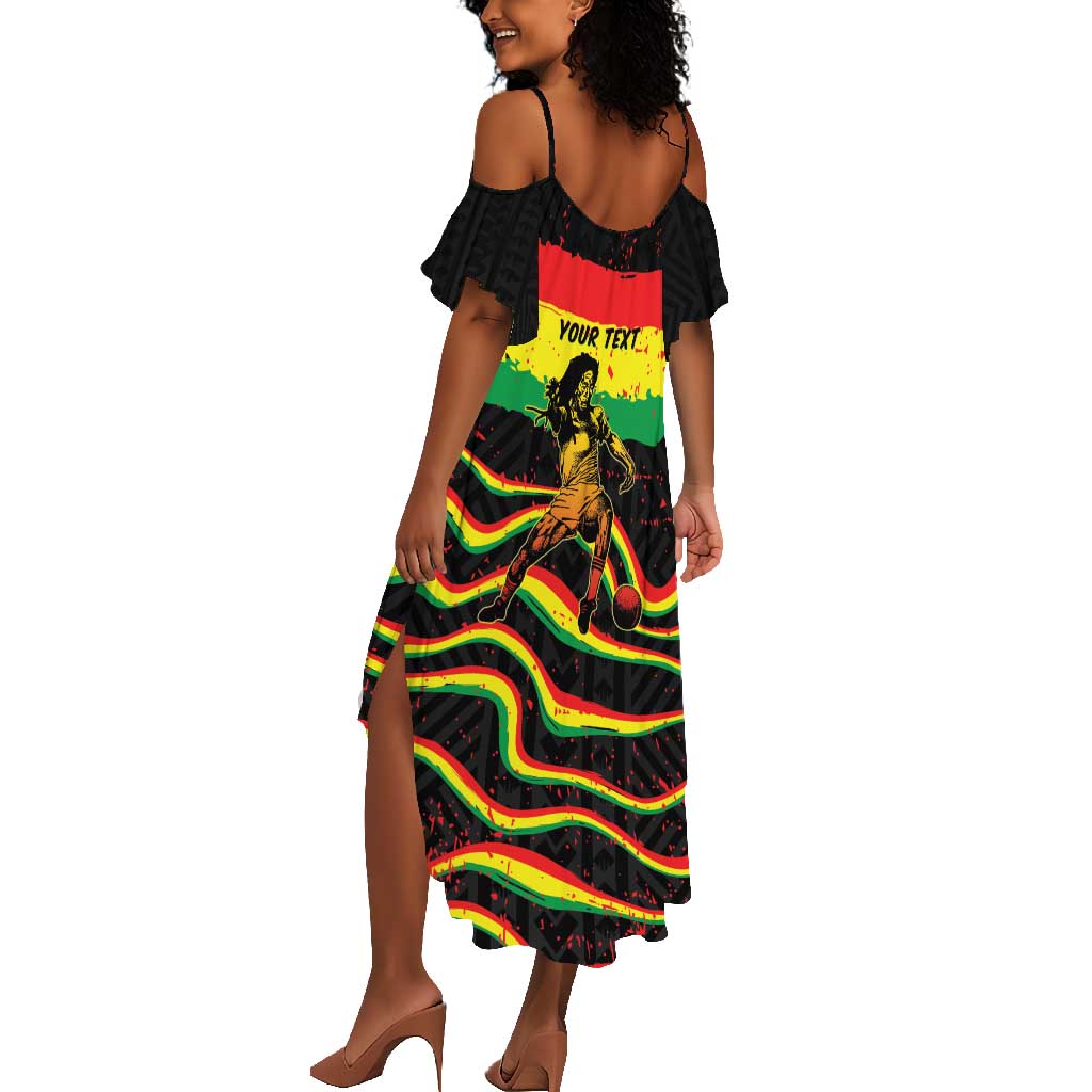 Personalized Reggae Legend Bob Football Summer Maxi Dress Grunge Style