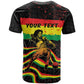 Personalized Reggae Legend Bob Football T shirt Grunge Style