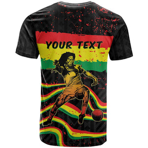 Personalized Reggae Legend Bob Football T shirt Grunge Style