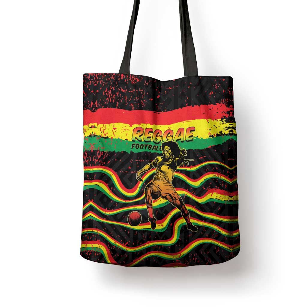 Reggae Legend Bob Football Tote Bag Grunge Style
