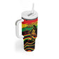 Personalized Reggae Legend Bob Football Tumbler With Handle Grunge Style