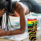 Personalized Reggae Legend Bob Football Tumbler With Handle Grunge Style