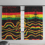Reggae Legend Bob Football Window Curtain Grunge Style