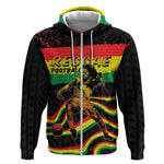 Personalized Reggae Legend Bob Football Zip Hoodie Grunge Style
