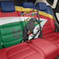 Personalized Happy Seychelles Independence Day Back Car Seat Cover Black Parrot Coat Of Arms