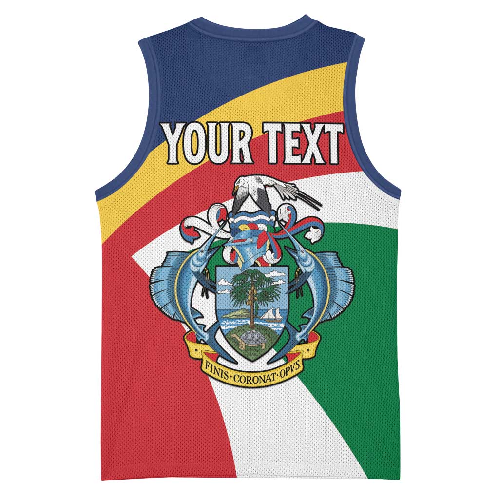 Personalized Happy Seychelles Independence Day Basketball Jersey Black Parrot Coat Of Arms LT15